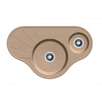 Гранитная мойка Arc 94x58x15 Beige Fabiano