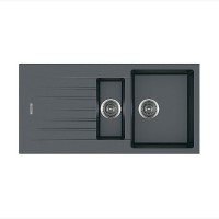 Гранитная мойка Classic 100x50x15 Titanium Fabiano