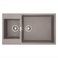 Гранітна мийка Quadro 86x50x15 Beton Fabiano