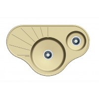 Гранітна мийка Arc 94x58x15 Cream Fabiano