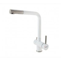 Комбинированный смеситель FKM 31.7 SS Alpine White Fabiano