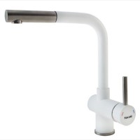 Кухонний змішувач FKM 46P SS Alpine White Fabiano