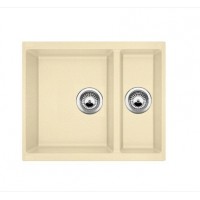 Гранітна мийка Quadro 56x46x15 Cream Fabiano