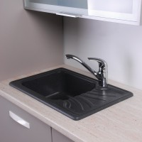 Мийка Fancy Marble Filadelfia, 650*440*195 світло-чорна