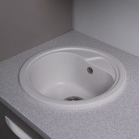 Мийка Fancy Marble Nevada кругла, 450*450*210 білий