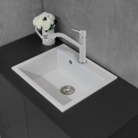 Мийка Fancy Marble Oregon, 590х500х210 мм, білий