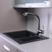 Мийка Fancy Marble Arizona 1,5 чаши, 600*500*215 світло-чорна