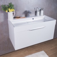 Тумба під умивальнік Ashley 900, біла Fancy Marble