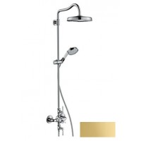 Axor Montreux Showerpipe Душевая система с термостатом и верхним душем 1jet, цв полир золото 16572990 Axor