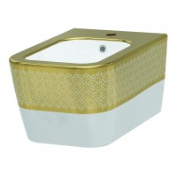 Біде підвісне Idevit Halley 3206-2605-1101 білий, золотий