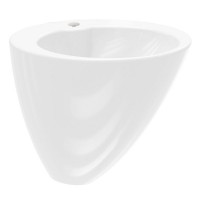 Умивальник підвісний суцільнолитий з напівпєдесталом Idevit Alfa 3101-2505 білий
