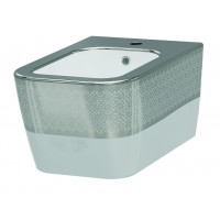 Біде підвісне Idevit Halley 3206-2605-1201 білий, срібний