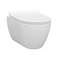 Чаша безободкового підвісного унітазу з функцією біде Idevit Alfa 3104-2615 білий