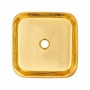 Раковина накладна MALAGA, 39CM, квадратна, чорний/золотий, глянець, CE-39-027