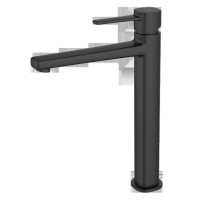 Змішувач для раковини високий Invena Glamour BU-02-W04 чорний