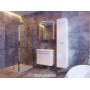 Дзеркальна шафа Livorno LvrMC-80 структурний білий для ванної кімнати ТМ «Juventa», Україна