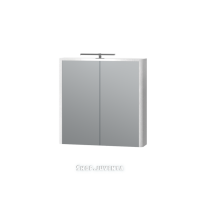 Дзеркальна шафа Livorno LvrMC-70 структурний білий для ванної кімнати ТМ «Juventa», Україна