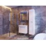Дзеркальна шафа Livorno LvrMC-70 структурний білий для ванної кімнати ТМ «Juventa», Україна