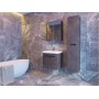 Дзеркальна шафа Livorno LvrMC-60 структурний білий для ванної кімнати ТМ «Juventa», Україна