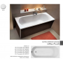 Opal Plus прямоугольная ванна 170 X 70 см, Kolo XWP1370
