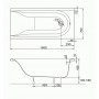 Mirra ванна акриловая прямоугольная 140X70 см, Kolo XWP3340000