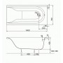Mirra ванна акриловая прямоугольная 140X70 см, Kolo XWP3340001