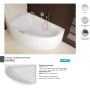 Mirra асимметричная ванна 170X110 см, левая, Kolo XWA3371