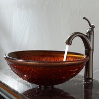 Стеклянная раковина Copper на столешницу GV-600-19mm Kraus