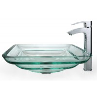 Стеклянная раковина Clear на столешницу GVS-930-19mm Kraus