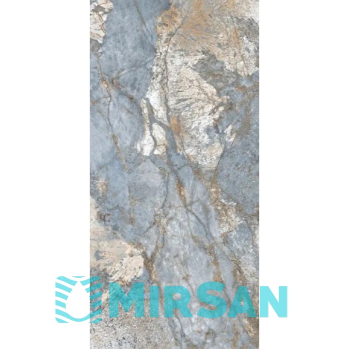 Синій керамограніт під мармур 60х120 матовий La Fabrica Gemstone AVA Ocean 179031