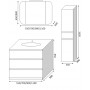 Тумба с раковиной Marsan Adele 2, Стандарт 900 в цвете