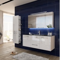 Тумба Marsan Felix Стандарт 800 білий, графіт, Бісмарк, горіх