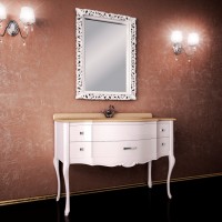 Тумба Marsan Angelique Люкс 910 мм в цвете + золото/серебро