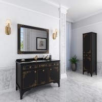 Зеркало Marsan Jacqueline, Люкс 920 белый, черный, золото, серебро