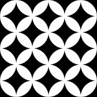 Kерамическая плитка Mayolica District CIRCLES BLACK 200×200×8
