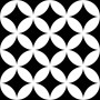 Kерамическая плитка Mayolica District CIRCLES BLACK 200×200×8