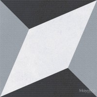 Kерамическая плитка Mayolica Forma DECOR BLACK 200x200x8