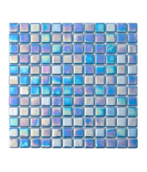 Мозаика АкваМо Sky Blue PL25302 (моноколор+перламутр) 31,7х31,7