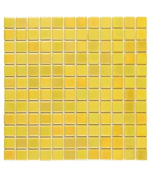 Мозаика АкваМо Yellow PL25311 (моноколор+перламутр) 31,7х31,7