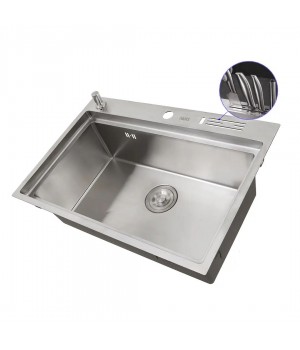 Накладна мийка для кухні з нержавійки кухонна станція Nett NS-7048