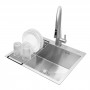 Коландер на мийку для посуду, кошик решітка (сітка) у мийку для сушки посуду Nett KSS-432