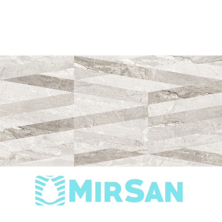 Kерамическая плитка Golden Tile Marmo Milano Стена (Lines) светло-серый 300х600