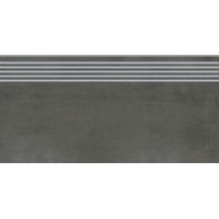 Керамогранит Opoczno Grand Concrete Grava GRAPHITE STEPTREAD 29,8X59,8