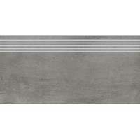 Керамограніт Opoczno Grand Concrete Grava GREY STEPTREAD 29,8X59,8