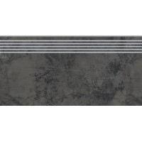 Керамогранит Opoczno Grand Concrete Quenos GRAPHITE STEPTREAD 29,8X59,8