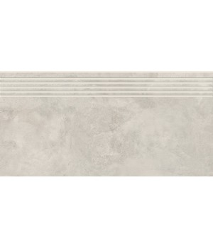Керамогранит Opoczno Grand Concrete Quenos WHITE STEPTREAD 29,8X59,8