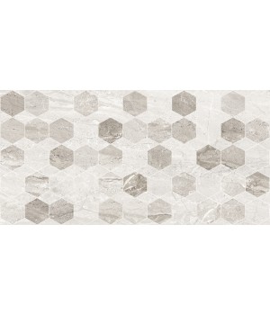 Kерамическая плитка Golden Tile Marmo Milano Стена (Hexagon) светло-серый 300х600