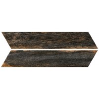 Kерамическая плитка Oset Bora BLACK CHEVRON 400×80×8