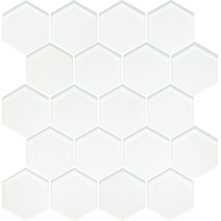 Универсальная мозайка Paradyz Margarita Szklana Ivory Heksagon 25,8x28