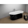 Акрилова ванна AMONA NEW чорна глянцева, 150 x 75 см Polimat